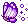 pixel art of a purple butterfly with sparkles
