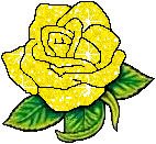a graphic of a sparkly yellow rose